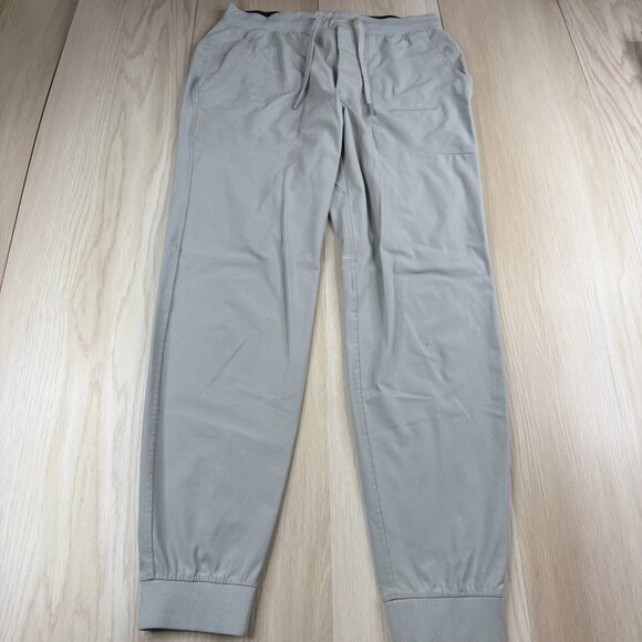 Lululemon Mens Gray Solid Drawstring Warpstrem Classic Joggar Pants Size Medium - Picture 1 of 13